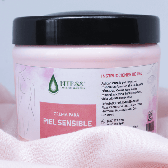 Crema corporal para piel sensible